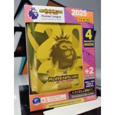 2024-25 Panini Premier League Adrenalyn XL Malá Plechová Krabička zlatá